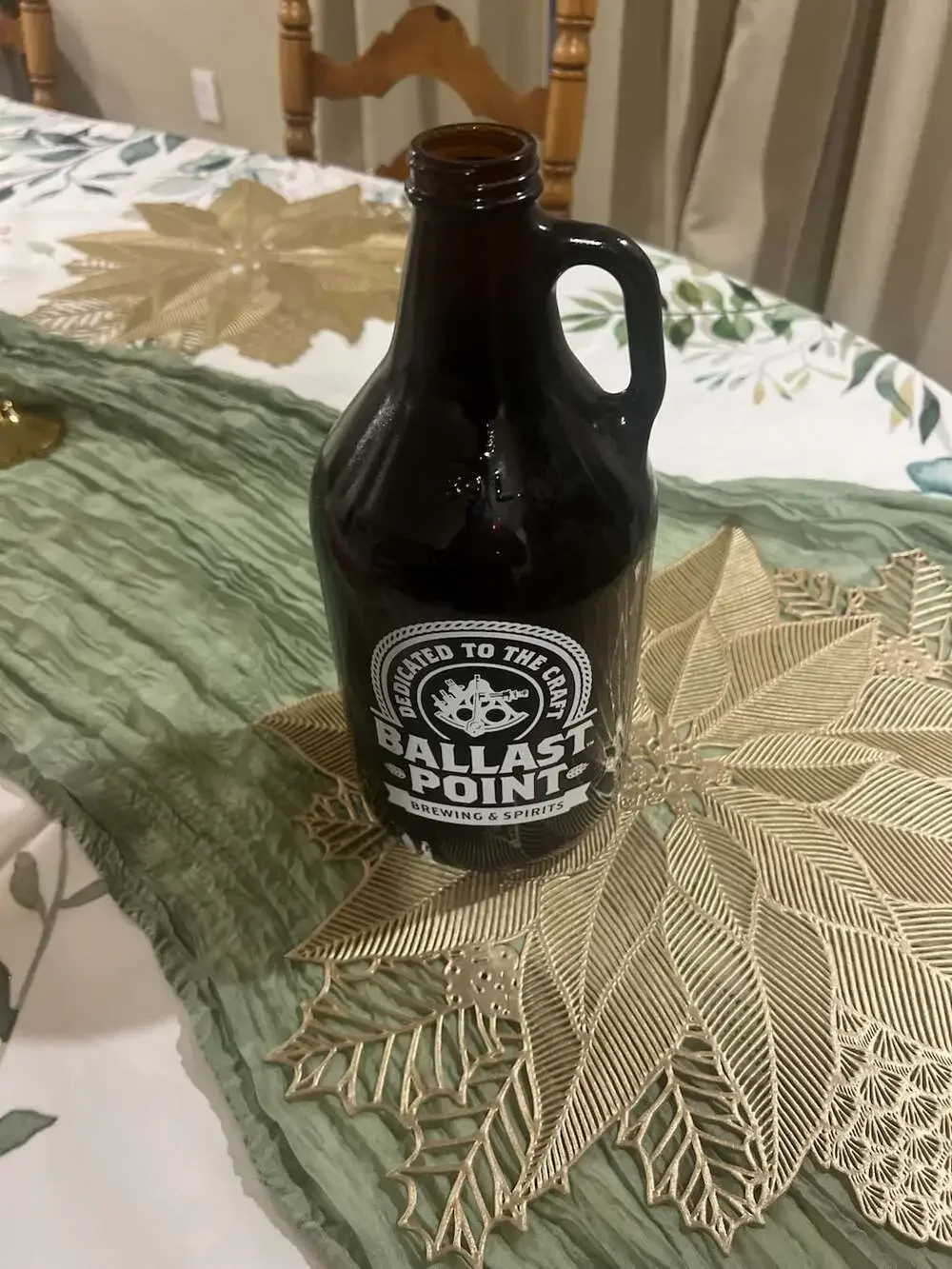 Ballast Point Brewing & Spirits 64 oz. Amber Glass Beer Growler